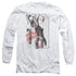 BATMAN/INK WASH HARLEY -  L/S ADULT 18/1  - WHITE