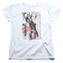 BATMAN/INK WASH HARLEY - S/S WOMENS TEE - WHITE