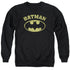 BATMAN/OVER SYMBOL - ADULT CREWNECK SWEATSHIRT - BLACK