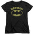 BATMAN/OVER SYMBOL - S/S WOMENS TEE - BLACK