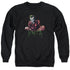 BATMAN/STRAIGHT JACKET - ADULT CREWNECK SWEATSHIRT - BLACK