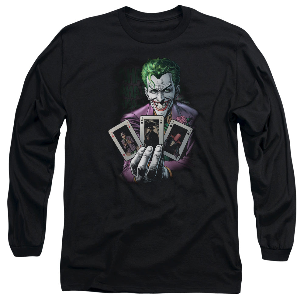 BATMAN/3 OF A KIND -  L/S ADULT 18/1  - BLACK