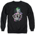 BATMAN/3 OF A KIND - ADULT CREWNECK SWEATSHIRT - BLACK