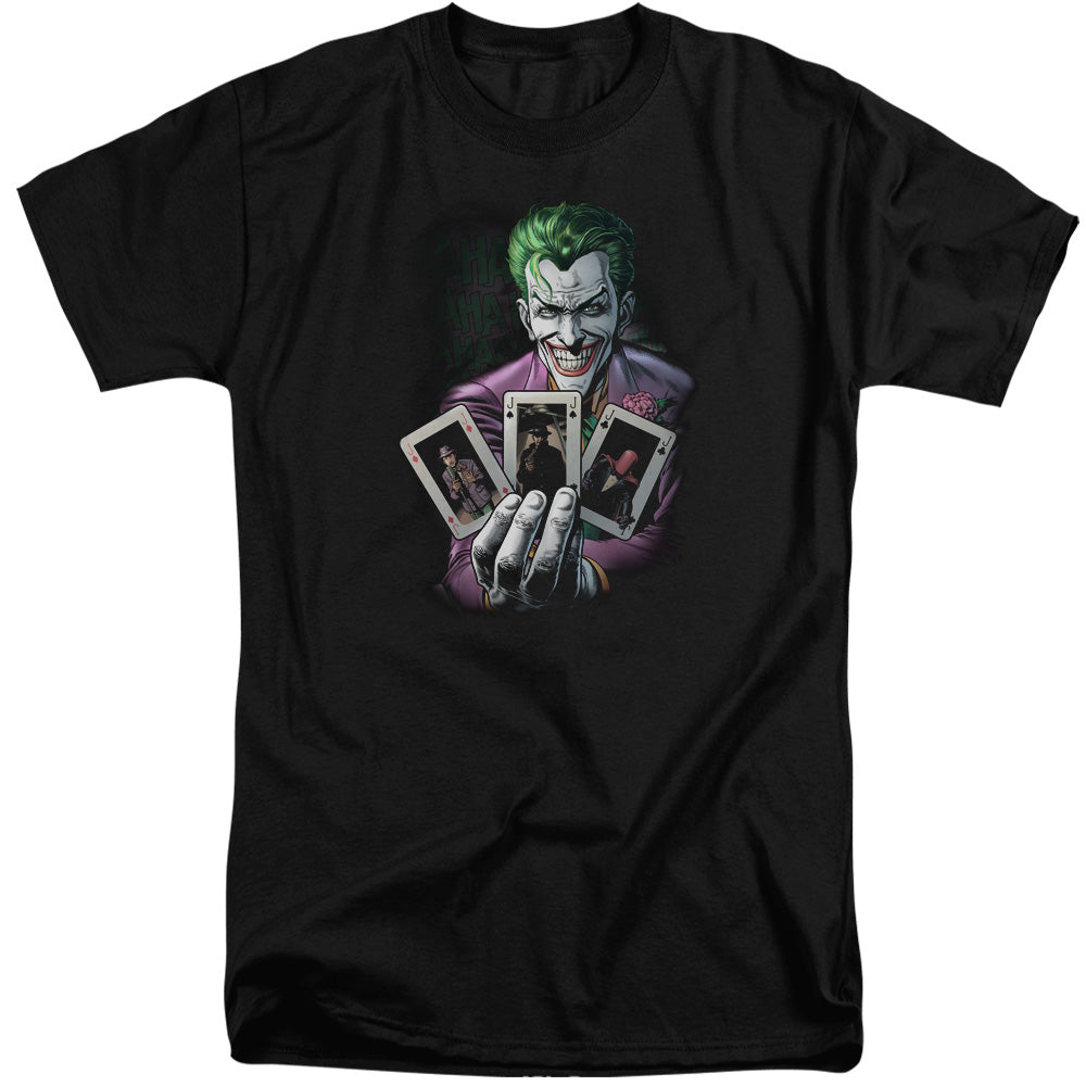 BATMAN/3 OF A KIND - S/S ADULT TALL 18/1 - BLACK