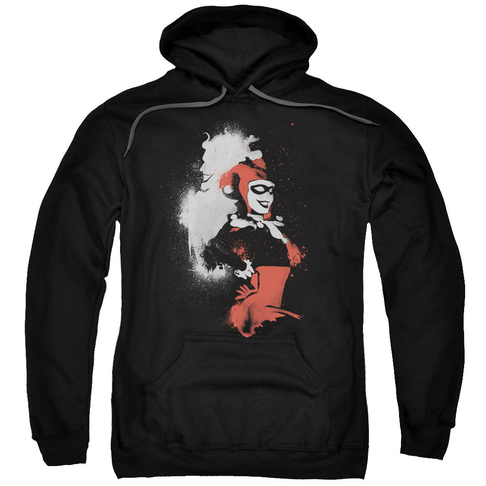 BATMAN/SPLATTERED COUPLE - ADULT PULLOVER HOODIE - BLACK