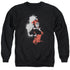 BATMAN/SPLATTERED COUPLE - ADULT CREWNECK SWEATSHIRT - BLACK