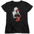 BATMAN/SPLATTERED COUPLE - S/S WOMENS TEE - BLACK