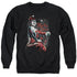 BATMAN/LAUGH IT UP - ADULT CREWNECK SWEATSHIRT - BLACK