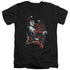 BATMAN/LAUGH IT UP - S/S ADULT V-NECK 30/1 - BLACK