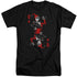 BATMAN/QUINN OF DIAMONDS - S/S ADULT TALL 18/1 - BLACK