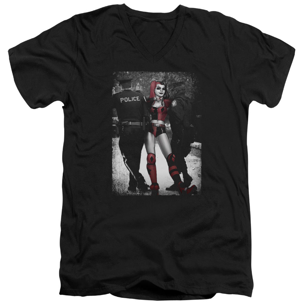 BATMAN/ARREST - S/S ADULT V-NECK 30/1 - BLACK