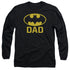 BATMAN/BAT DAD -  L/S ADULT 18/1  - BLACK