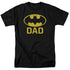 BATMAN/BAT DAD - S/S ADULT 18/1 - BLACK