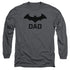 BATMAN/HUSH DAD -  L/S ADULT 18/1  - CHARCOAL