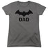BATMAN/HUSH DAD - S/S WOMENS TEE - CHARCOAL