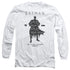 BATMAN/PAISLETY SILHOUETTE -  L/S ADULT 18/1  - WHITE