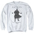 BATMAN/PAISLETY SILHOUETTE - ADULT CREWNECK SWEATSHIRT - WHITE