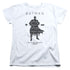 BATMAN/PAISLETY SILHOUETTE - S/S WOMENS TEE - WHITE