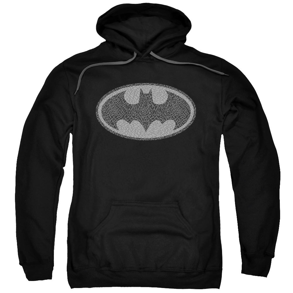 BATMAN/ELEPHANT SIGNAL - ADULT PULLOVER HOODIE - BLACK