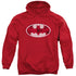 BATMAN/ROSEY SIGNAL - ADULT PULLOVER HOODIE - RED
