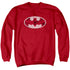 BATMAN/ROSEY SIGNAL - ADULT CREWNECK SWEATSHIRT - RED