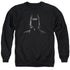 BATMAN/NOIR - ADULT CREWNECK SWEATSHIRT - BLACK