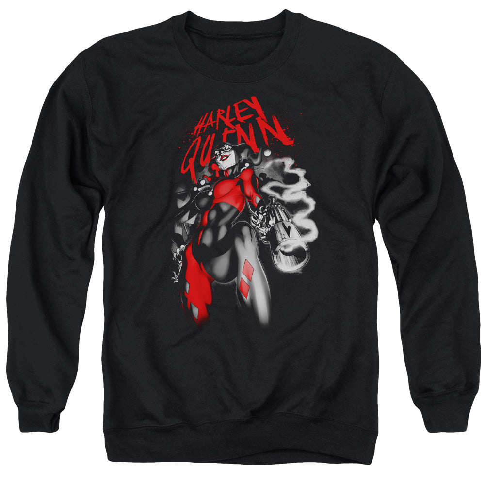 BATMAN/DOWN THE BARREL - ADULT CREWNECK SWEATSHIRT - BLACK