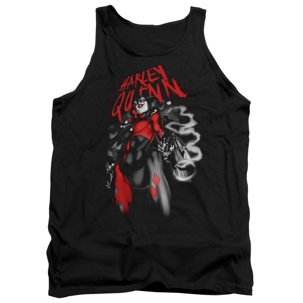 BATMAN/DOWN THE BARREL - ADULT TANK - BLACK
