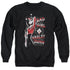 BATMAN/BAD GIRL - ADULT CREWNECK SWEATSHIRT - BLACK