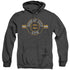 BATMAN/GOTHAM CITY GYM - ADULT HEATHER HOODIE - BLACK