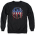 BATMAN/BLEEDING SIGNAL - ADULT CREWNECK SWEATSHIRT - BLACK