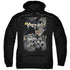 BATMAN/BATMAN ONE - ADULT PULLOVER HOODIE - BLACK