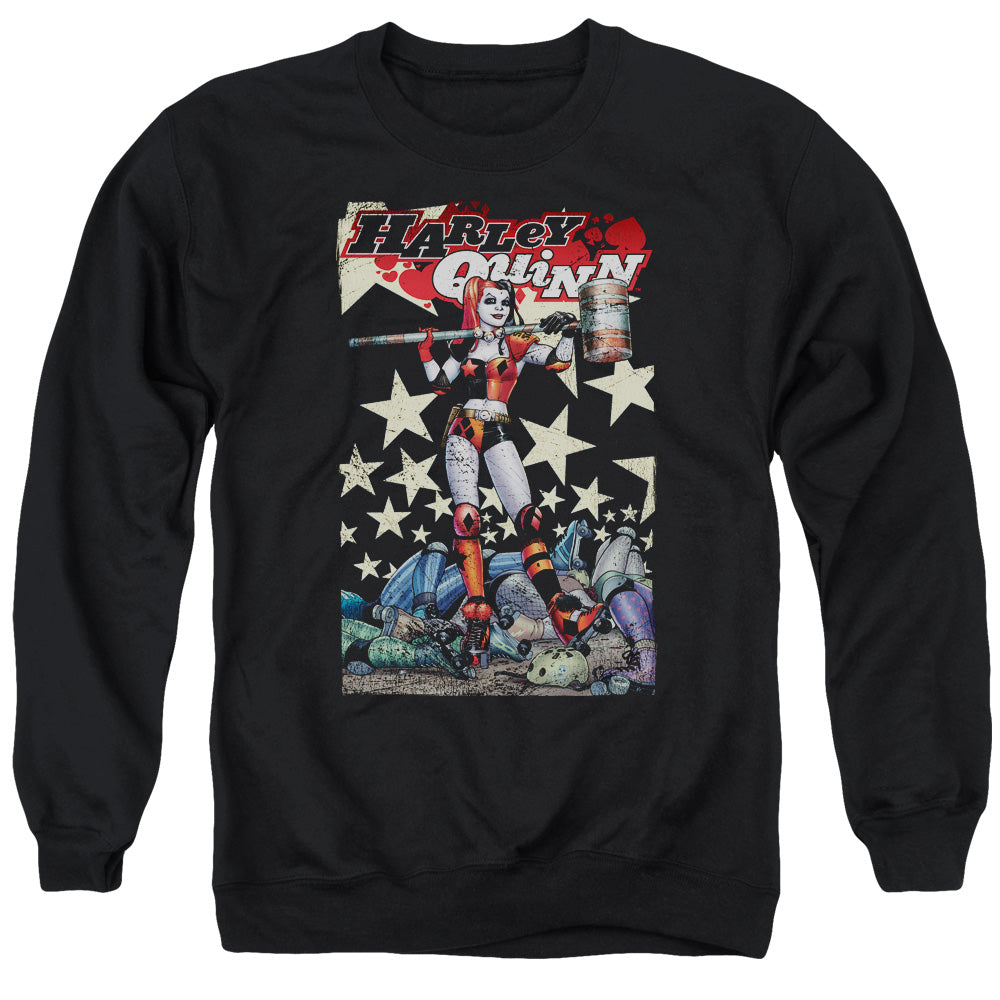 BATMAN/QUINN ONE - ADULT CREWNECK SWEATSHIRT - BLACK