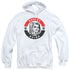 BATMAN/HARLEY PRESIDENT CIRCLE - ADULT PULLOVER HOODIE - WHITE