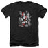 BATMAN/BAD GALS BW - ADULT HEATHER - BLACK