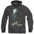 BATMAN/MUDHOLE - ADULT HEATHER HOODIE - BLACK