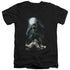 BATMAN/MUDHOLE - S/S ADULT V-NECK 30/1 - BLACK