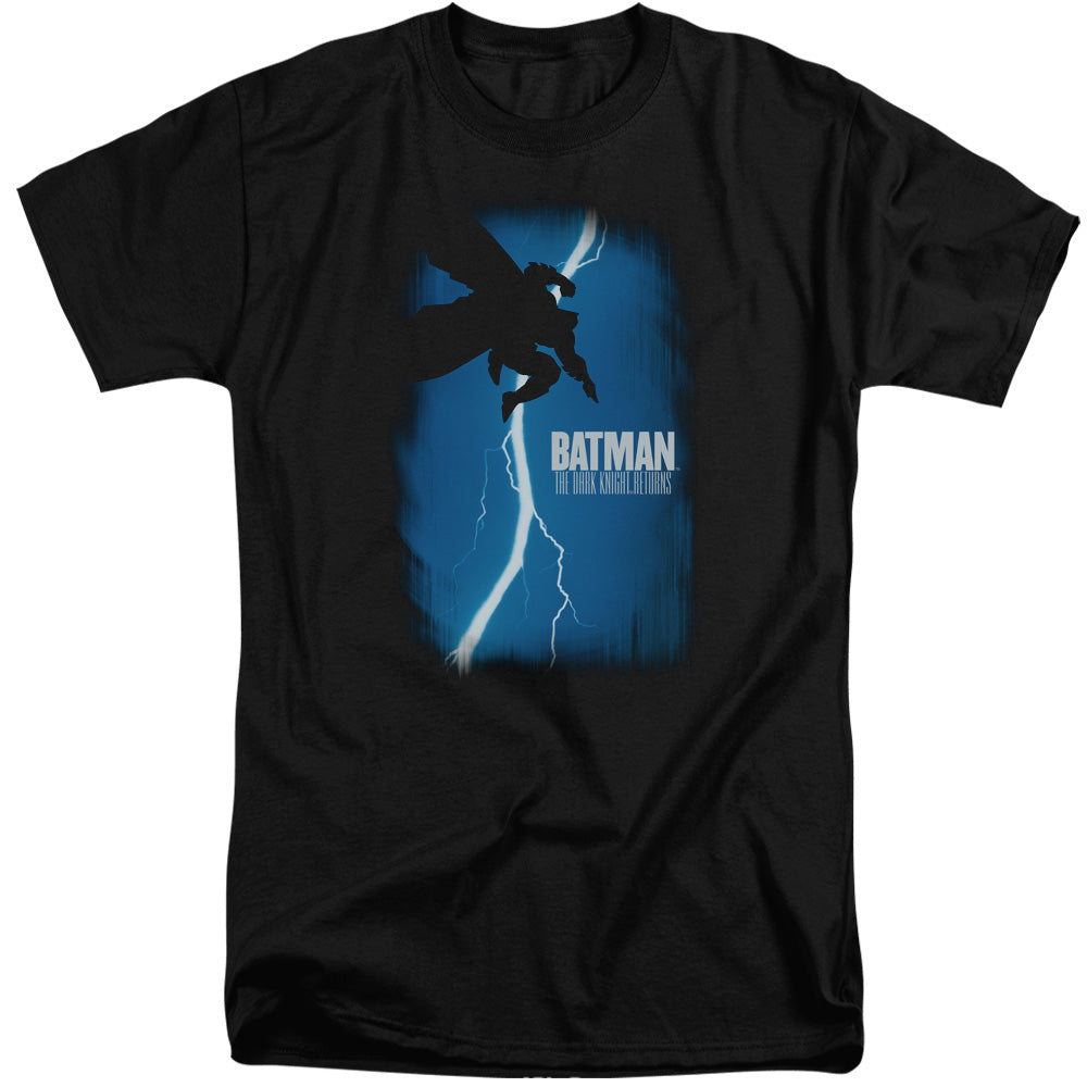 BATMAN/DKR COVER - S/S ADULT TALL 18/1 - BLACK