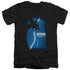 BATMAN/DKR COVER - S/S ADULT V-NECK 30/1 - BLACK