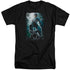 BATMAN/NIGHT LIGHT - S/S ADULT TALL 18/1 - BLACK