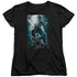 BATMAN/NIGHT LIGHT - S/S WOMENS TEE - BLACK
