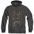 BATMAN/ARKHAMS GATE - ADULT HEATHER HOODIE - BLACK