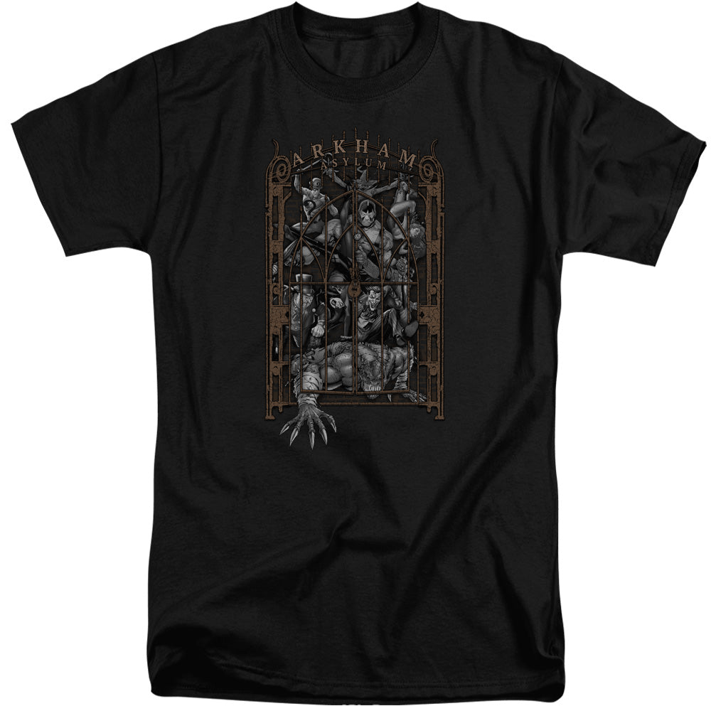 BATMAN/ARKHAMS GATE - S/S ADULT TALL 18/1 - BLACK