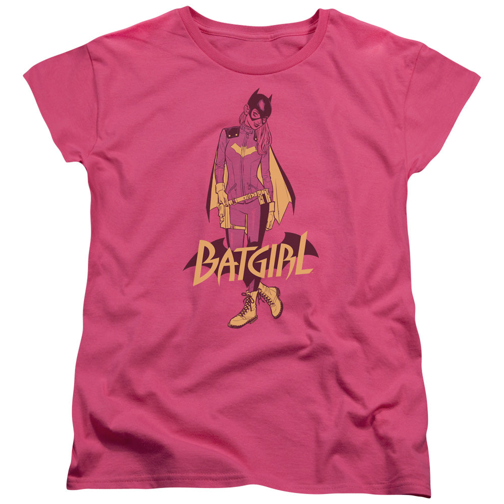 BATMAN/ALL NEW BATGIRL - S/S WOMENS TEE - HOT PINK