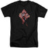 BATMAN/HARLEY QUINN (DIAMONDS) - S/S ADULT TALL 18/1 - BLACK