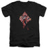 BATMAN/HARLEY QUINN (DIAMONDS) - S/S ADULT V-NECK 30/1 - BLACK