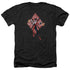 BATMAN/HARLEY QUINN (DIAMONDS) - ADULT HEATHER - BLACK
