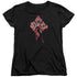 BATMAN/HARLEY QUINN (DIAMONDS) - S/S WOMENS TEE - BLACK