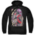 BATMAN/HARLEY FIRST - ADULT PULLOVER HOODIE - BLACK
