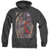 BATMAN/HARLEY FIRST - ADULT HEATHER HOODIE - BLACK
